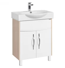 Тумба белый глянец/ясень коимбра 61,4 см Акватон Инфинити 1A197201IFSC0