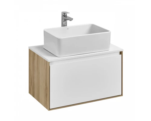 Тумба ЛИБЕРТИ 70, 1 ящ.,подв., дуб эльвезия/бел. гл-ц (под р-ну АДРИАНА 70,MILA 35,MILA 40,ОДРИ 42