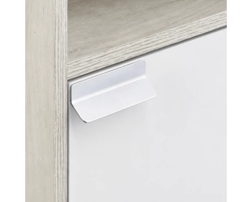 Шкаф ФЛАЙ 35, подвесной, одностворчатый, правый, белый, дуб крафт