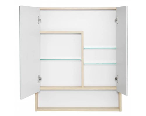 Зеркальный шкаф СКАНДИ 70, белый, дуб верона