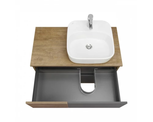 Тумба ТЕРРА 85, дуб кантри, антрацит (под раковину MILA 35, Одри 42, Лола 60)