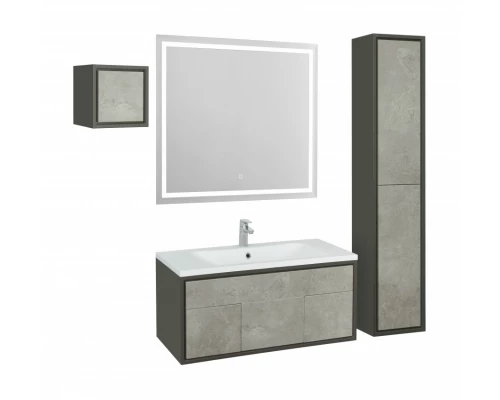 Тумба УЭЛЬС 100, графит (под раковину БРУК 100)