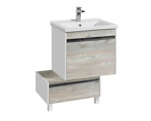 Тумба КАПРИ 60, подвесная, бетон пайн (под раковину МИРАНДА 60) 