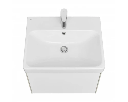 Тумба АСТИ 55, подвесная, белый, ясень шимо (под раковину АДРИАНА 55)