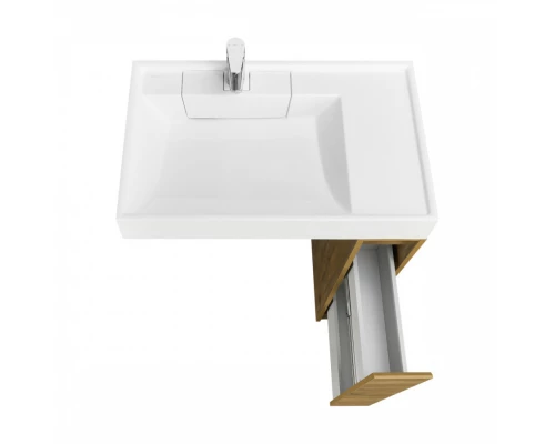 Тумба без фасада ЛОНДРИ 20 (под раковину РЕЙН 80), под с/маш., дуб рустикальный