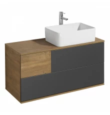 Тумба ТЕРРА 105, дуб кантри, антрацит (под раковину MILA 35, Одри 42, Лола 60)