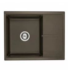Мойка для кухни  Делия 65 650x516x218 мм, прямоуг. с крылом, кофе