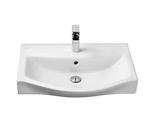 Тумба с раковиной белый глянец/дуб эндгрейн 65 см Акватон Нортон 1A2488K0NT010