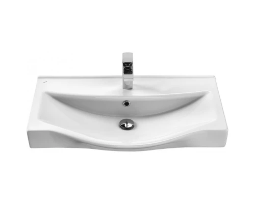 Тумба с раковиной белый глянец/дуб эндгрейн 80 см Акватон Нортон 1A2489K0NT010