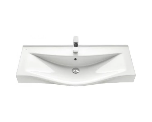 Тумба с раковиной белый глянец/дуб эндгрейн 100 см Акватон Нортон 1A2490K0NT010