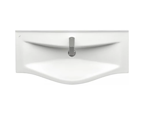 Тумба с раковиной белый глянец/дуб эндгрейн 100 см Акватон Нортон 1A2490K0NT010