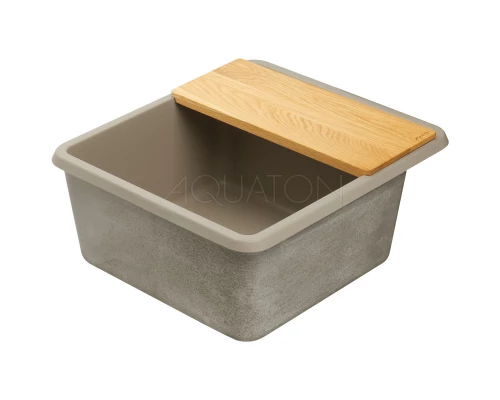 Кухонная мойка Акватон Беллис серый шелк 1A724932BS250