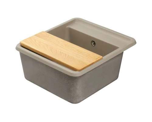 Кухонная мойка Акватон Беллис серый шелк 1A724932BS250