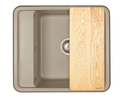 Кухонная мойка Акватон Беллис серый шелк 1A724932BS250
