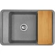 Кухонная мойка Акватон Беллис серый 1A725032BS230