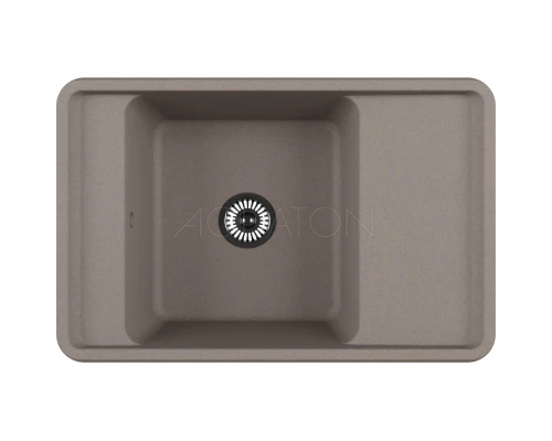 Кухонная мойка Акватон Беллис серый шелк 1A725032BS250