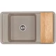 Кухонная мойка Акватон Беллис серый шелк 1A724832BS250