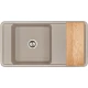 Кухонная мойка Акватон Беллис серый шелк 1A725132BS250