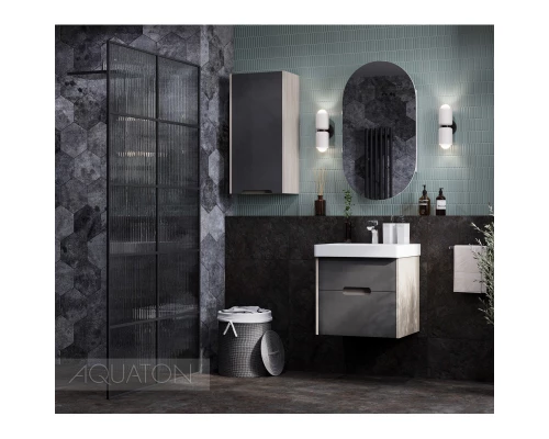 Тумба с раковиной грей/дуб ойстер 55 см Акватон Оливия 1A2542K0OLUG0