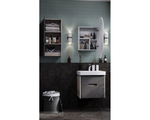 Тумба с раковиной грей/дуб ойстер 55 см Акватон Оливия 1A2542K0OLUG0