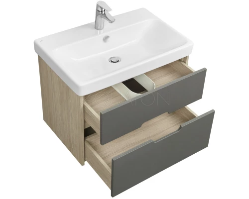 Тумба грей/дуб ойстер 68,2 см Акватон Оливия 1A254301OLUG0