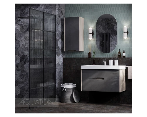 Тумба с раковиной грей/дуб ойстер 90 см Акватон Оливия 1A2544K0OLUG0