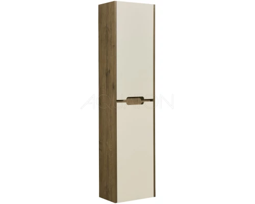 Пенал подвесной бежевый/дуб веллингтон L/R Акватон Оливия 1A254603OLVG0