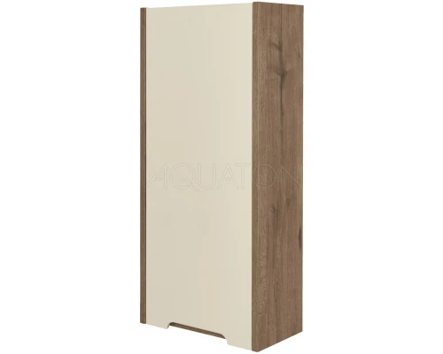 Шкаф подвесной бежевый/дуб веллингтон L Акватон Оливия 1A254703OLVGL