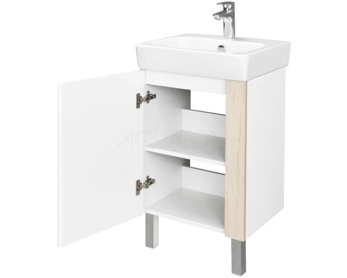 Тумба дуб верона/белый глянец 47,2 см Акватон Кантри 1A257801AHB20