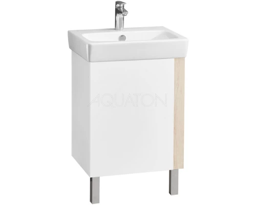Тумба с раковиной дуб верона/белый глянец 55 см Акватон Кантри 1A2576K0AHB20