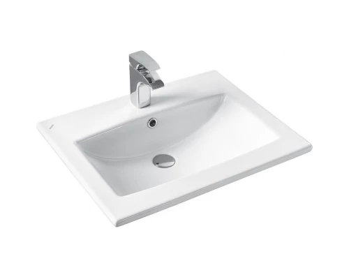 Тумба с раковиной графит софт/дуб веллингтон 60 см Акватон Сохо 1A2580K1AJA00