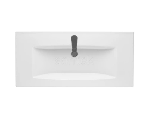 Тумба с раковиной графит софт/дуб веллингтон 100,5 см Акватон Сохо 1A2582K1AJA00