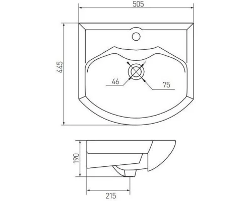 1A2108K1BAC20 Набор: 1A210801BAC20 Тумба-умывальник Бекка 50/ 1WH207781 Раковина Смайл 50