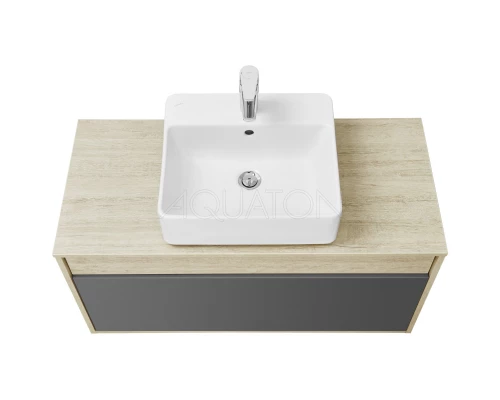 Тумба серый графит/дуб орегон 100 см Акватон Лофт Урбан 1A247701LQX60