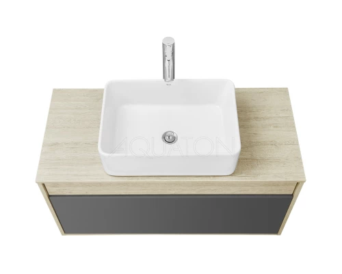 Тумба серый графит/дуб орегон 100 см Акватон Лофт Урбан 1A247701LQX60