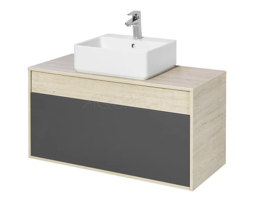 Тумба серый графит/дуб орегон 100 см Акватон Лофт Урбан 1A247701LQX60