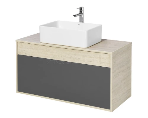 Тумба серый графит/дуб орегон 100 см Акватон Лофт Урбан 1A247701LQX60