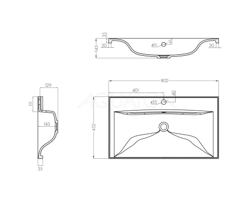 1A1268K6MA010 Набор: 1A126801MA010 Тумба-умывальник Мадрид 80 М / 1A722931AG010 Раковина Айрис 80