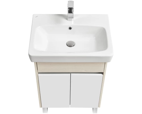 Тумба белый глянец/ясень фабрик 54 см Акватон Верди 1A207701VDAV0