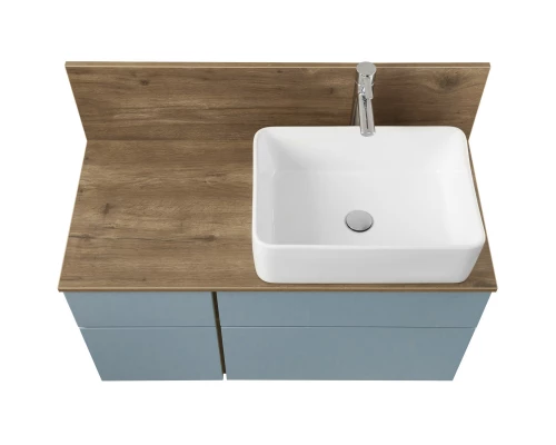 Тумба дуб рустикальный/фьорд 99 см Акватон Мишель 1A256901MIX30