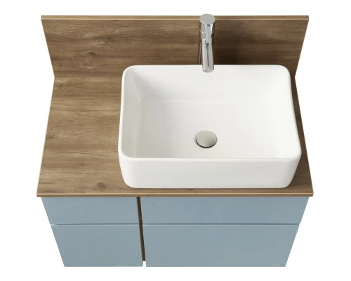 Тумба дуб рустикальный/фьорд 79 см Акватон Мишель 1A256801MIX30