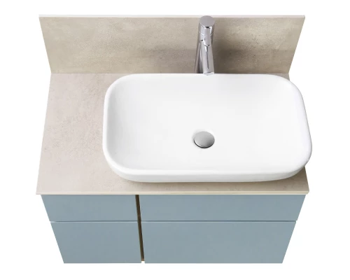 Тумба с раковиной дуб рустикальный/фьорд 80 см Акватон Мишель 1A2568K0MIX30