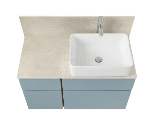 Тумба с раковиной дуб рустикальный/фьорд 80 см Акватон Мишель 1A2568K1MIX30