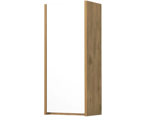 Шкаф одностворчатый подвесной 35x80 см белый глянец/дуб рустикальный Акватон Сканди 1A255003SDZ90