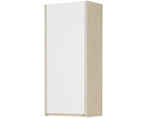Шкаф одностворчатый подвесной 35x80 см белый глянец/дуб верона Акватон Сканди 1A255003SDB20