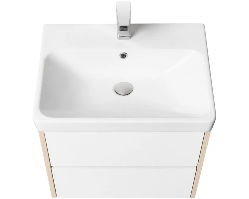 Тумба белый глянец/дуб верона 68,2 см Акватон Сканди 1A251801SDB20