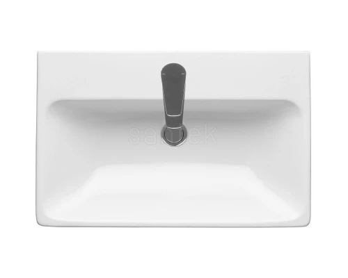 Тумба с раковиной белый глянец/дуб верона 70,5 см Акватон Сканди 1A2518K0SDB20