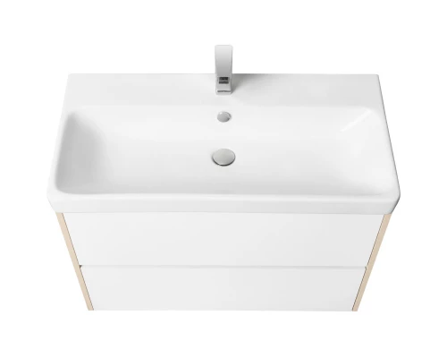 Тумба белый глянец/дуб верона 88,2 см Акватон Сканди 1A251901SDB20