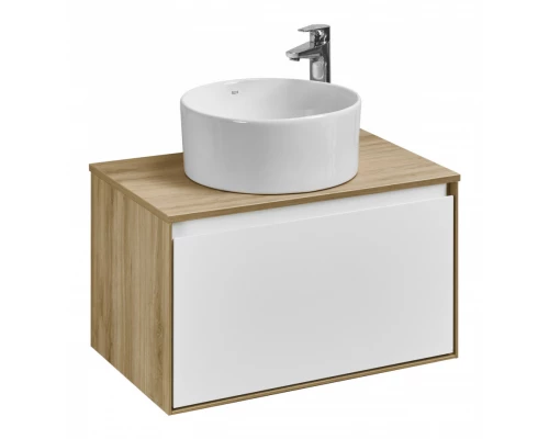 Тумба ЛИБЕРТИ 70, 1 ящ.,подв., дуб эльвезия/бел. гл-ц (под р-ну АДРИАНА 70,MILA 35,MILA 40,ОДРИ 42