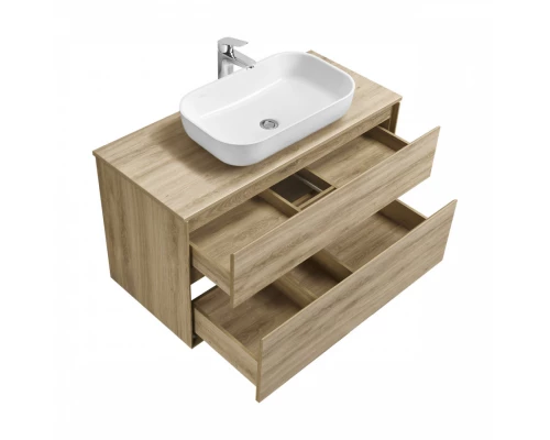 Тумба ЛИБЕРТИ 100, 2 ящ.,подвесная,дуб эльвезия (под р-ну ЭЛИНА 100,ЛОЛА 60,MILA 35,MILA 40,ОДРИ 42)